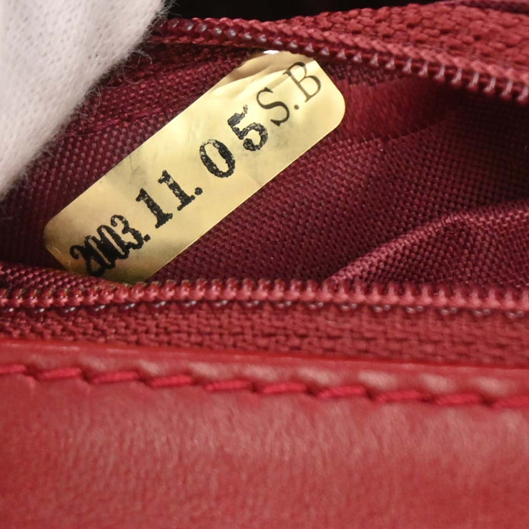 Chanel Red Calfskin Wild Stitch Mini Classic Square Flap Bag 17 134879