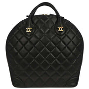 Chanel Black Lambskin Paris Handbag 134880