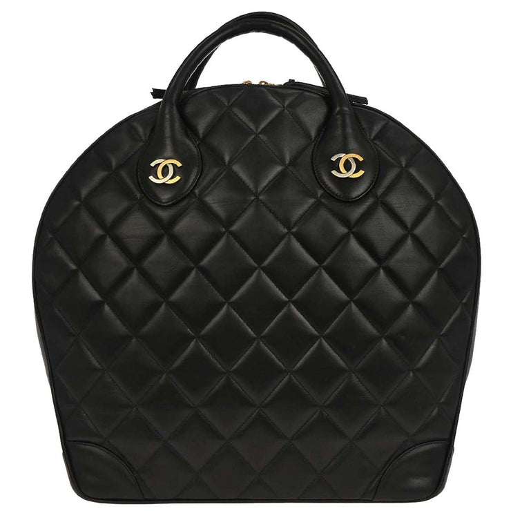 Chanel Black Lambskin Paris Handbag 134880