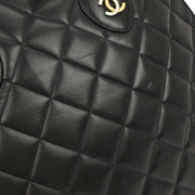 Chanel Black Lambskin Paris Handbag 134880