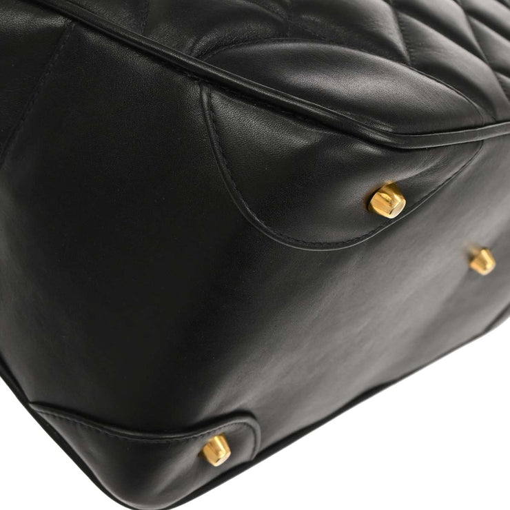 Chanel Black Lambskin Paris Handbag 134880
