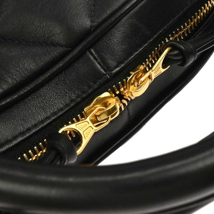 Chanel Black Lambskin Paris Handbag 134880