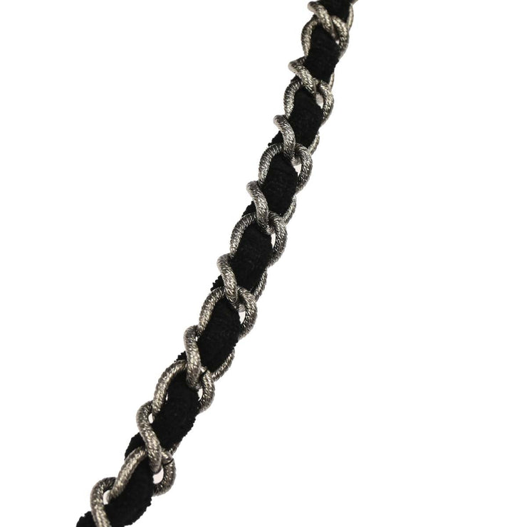 Chanel Black Canvas Chain Print Handbag 134881