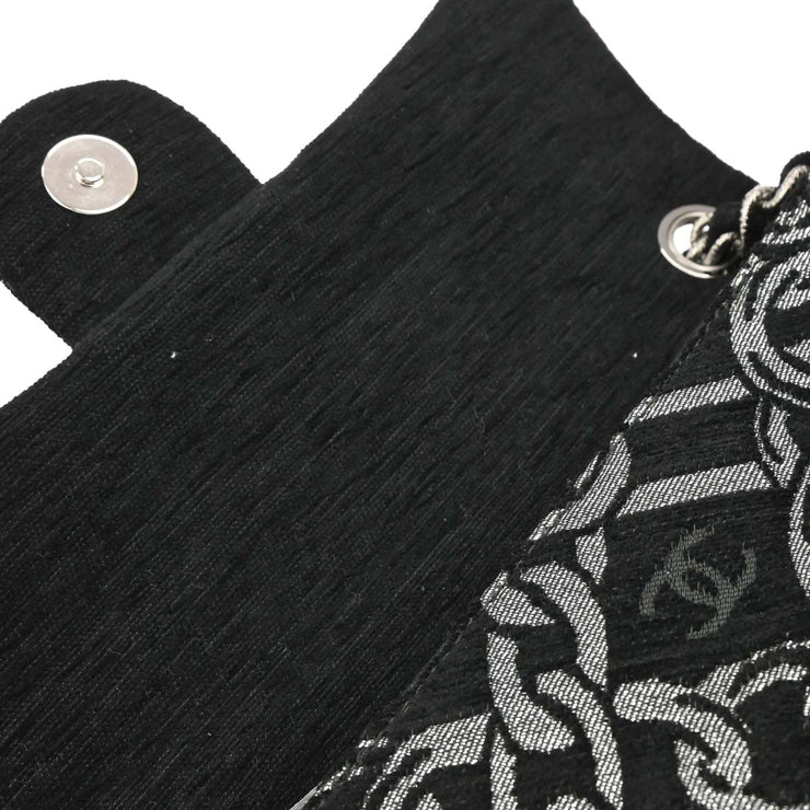 Chanel Black Canvas Chain Print Handbag 134881