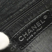 Chanel Black Canvas Chain Print Handbag 134881