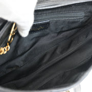 Christian Dior Black Leather Saddle Handbag RU0091 134890