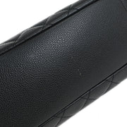 Chanel Black Calfskin Tote Chain Handbag 134910