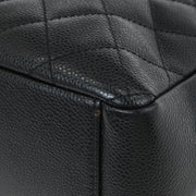 Chanel Black Calfskin Tote Chain Handbag 134910