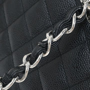Chanel Black Calfskin Tote Chain Handbag 134910