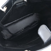 Chanel Black Calfskin Tote Chain Handbag 134910