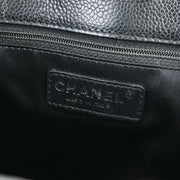 Chanel Black Calfskin Tote Chain Handbag 134910