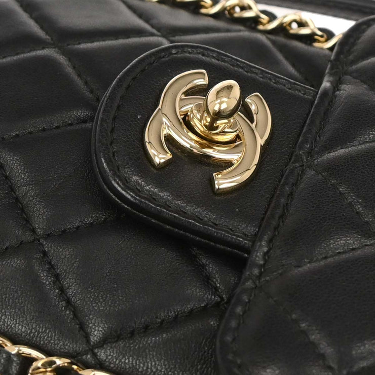 Chanel Black Lambskin Phone Case 2way  Handbag 134935