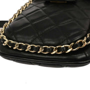 Chanel Black Lambskin Phone Case 2way  Handbag 134935