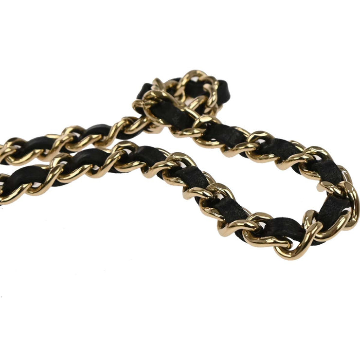 Chanel Black Lambskin Phone Case 2way  Handbag 134935