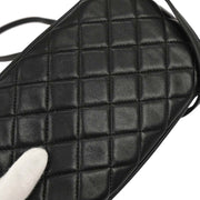 Chanel Black Lambskin Phone Case 2way  Handbag 134935