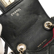 Chanel Black Lambskin Phone Case 2way  Handbag 134935