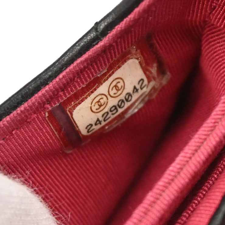 Chanel Black Lambskin Phone Case 2way  Handbag 134935