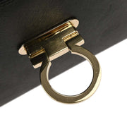 Salvatore Ferragamo Black Gancini 2way Handbag AF-21 0290 134942