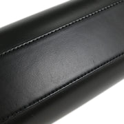 Cartier Black Leather Panthere 2way Handbag EBDF 134945