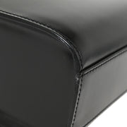 Cartier Black Leather Panthere 2way Handbag EBDF 134945