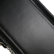 Cartier Black Leather Panthere 2way Handbag EBDF 134945
