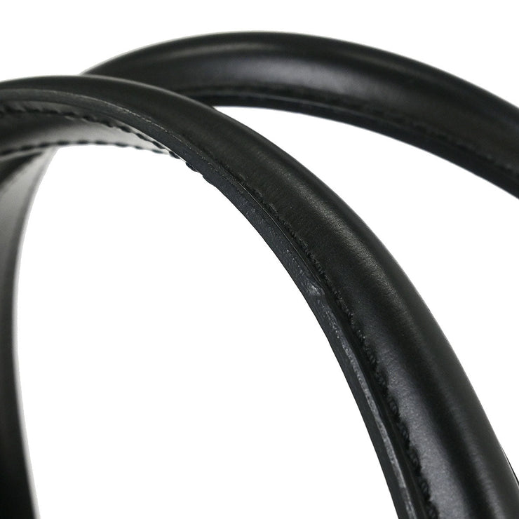 Cartier Black Leather Panthere 2way Handbag EBDF 134945