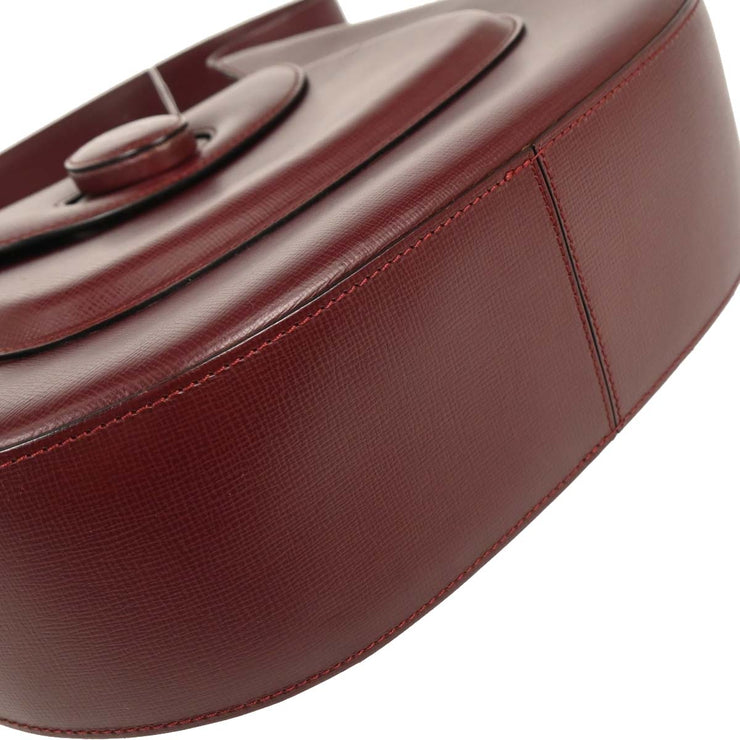 Cartier Bordeaux Leather Handbag ELDD 134947