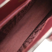 Cartier Bordeaux Leather Handbag ELDD 134947