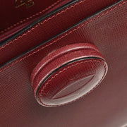 Cartier Bordeaux Leather Handbag ELDD 134947