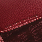 Cartier Bordeaux Leather Handbag ELDD 134947