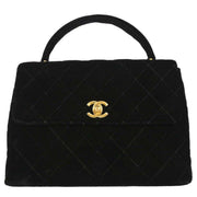 Chanel Black Velvet Handbag 134965