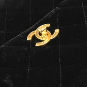 Chanel Black Velvet Handbag 134965