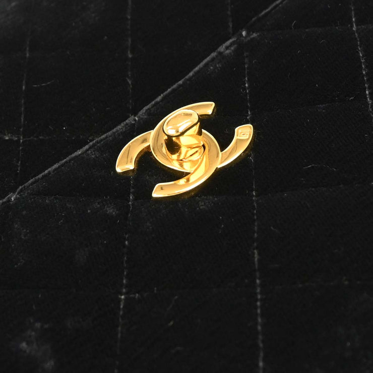 Chanel Black Velvet Handbag 134965