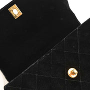 Chanel Black Velvet Handbag 134965