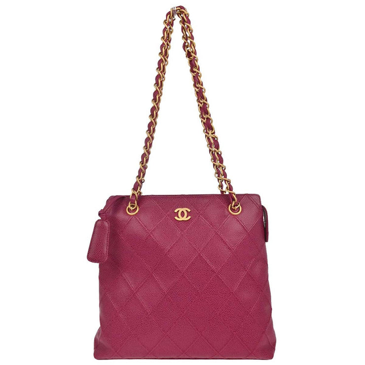 Chanel Pink Calfskin Bicolore Tote Handbag 134967