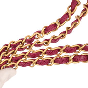 Chanel Pink Calfskin Bicolore Tote Handbag 134967