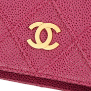 Chanel Pink Calfskin Bicolore Tote Handbag 134967