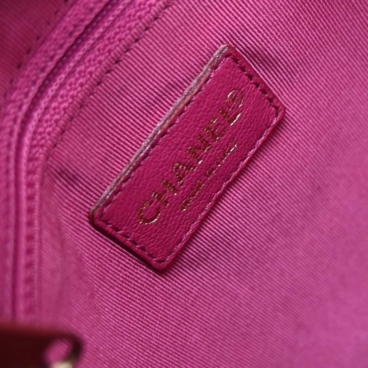 Chanel Pink Calfskin Bicolore Tote Handbag 134967