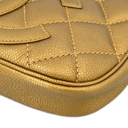 Chanel Gold Calfskin Handbag 134973