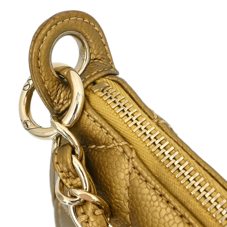 Chanel Gold Calfskin Handbag 134973