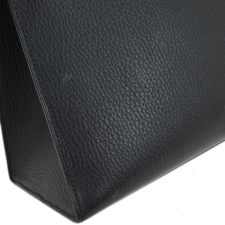 Hermes Black Ardennes Kelly 28 Sellier 2way Handbag 24 Square:C 134979