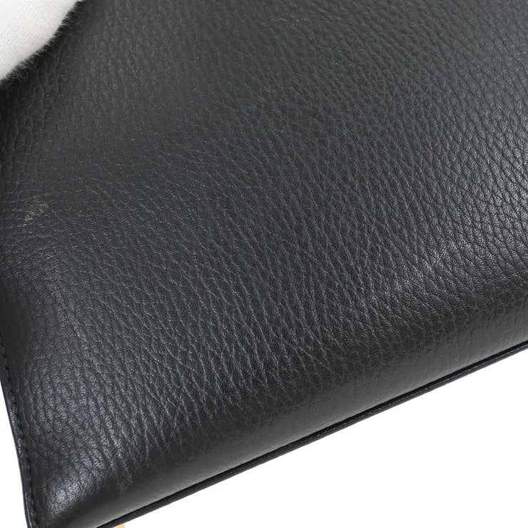 Hermes Black Ardennes Kelly 28 Sellier 2way Handbag 24 Square:C 134979