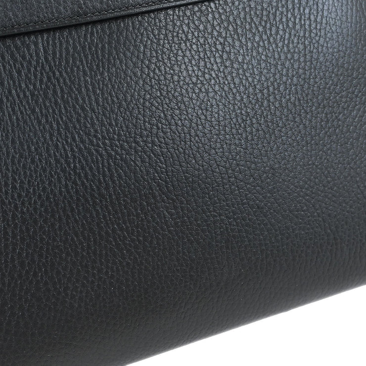 Hermes Black Ardennes Kelly 28 Sellier 2way Handbag 24 Square:C 134979