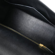 Hermes Black Ardennes Kelly 28 Sellier 2way Handbag 24 Square:C 134979
