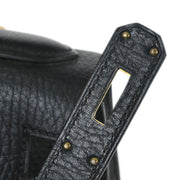 Hermes Black Ardennes Kelly 28 Sellier 2way Handbag 24 Square:C 134979