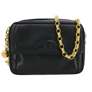 Chanel Black Calfskin Camera Bag Mini 134987