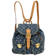 Louis Vuitton Blue Monogram Denim Sac a Dos GM Backpack M95056 CA0076 134989