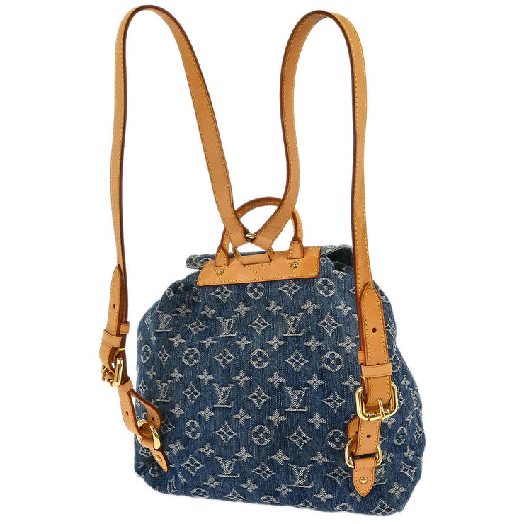 Louis Vuitton Blue Monogram Denim Sac a Dos GM Backpack M95056 CA0076 134989