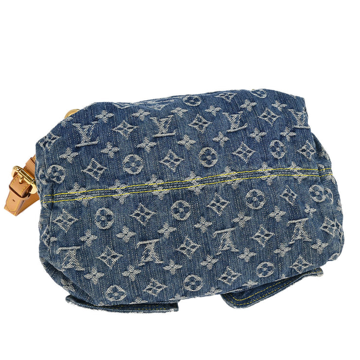 Louis Vuitton Blue Monogram Denim Sac a Dos GM Backpack M95056 CA0076 134989