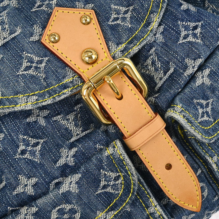 Louis Vuitton Blue Monogram Denim Sac a Dos GM Backpack M95056 CA0076 134989